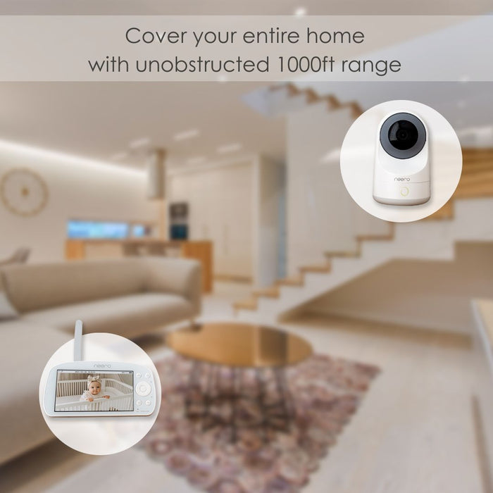 Neero Video Baby Monitor Non Wi-Fi, X-Large 5.5" HD Screen ( Local Warranty )