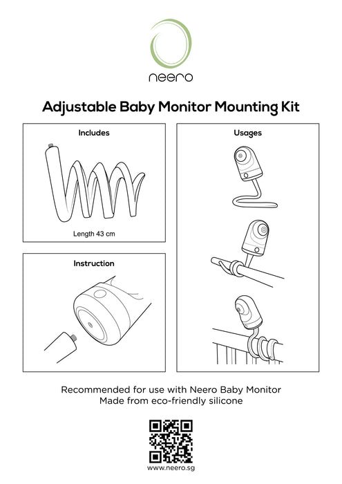 Adjustable Baby Monitor Mounting Kit