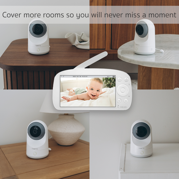 Neero Video Baby Monitor Non Wi-Fi, X-Large 5.5" HD Screen ( Local Warranty )