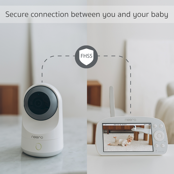 Neero Video Baby Monitor Non Wi-Fi, X-Large 5.5" HD Screen ( Local Warranty )