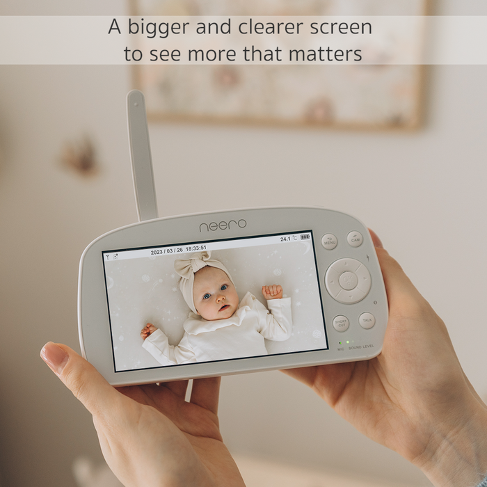 Neero Video Baby Monitor Non Wi-Fi, X-Large 5.5" HD Screen ( Local Warranty )